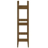 Portalegna Marrone Ambra 60x25x100 cm in Legno Massello di Pino