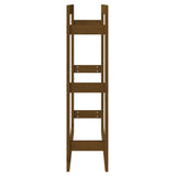 Portalegna Marrone Ambra 80x25x100cm in Legno Massello di Pino