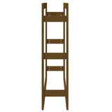 Portalegna Marrone Ambra 100x25x100cm Legno Massello di Pino