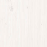 Portalegna Bianco 108x64,5x110 cm in Legno Massello di Pino