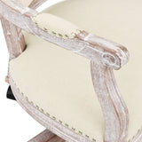 Sedia da Ufficio Girevole in Lino