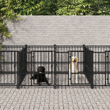 Gabbia per Cani da Esterno in Acciaio 11,26 m