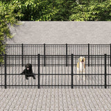 Gabbia per Cani da Esterno in Acciaio 33,87 m