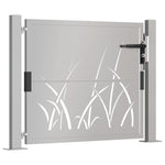 Cancello da Giardino 105x105 cm in Acciaio Corten Design Erba