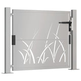 Cancello da Giardino 105x105 cm in Acciaio Corten Design Erba