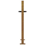 Cancello da Giardino 105x105 cm in Acciaio Corten Design Erba