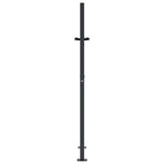 Cancello Giardino Antracite 105x130 cm in Acciaio Design Bambù