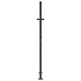 Cancello Giardino Antracite 105x130 cm in Acciaio Design Bambù