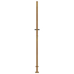 Cancello da Giardino 105x205 cm in Acciaio Corten Design Bambù