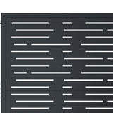 Cancello Giardino Antracite 105x205 cm Acciaio Design Quadrato