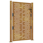 Cancello da Giardino105x155 cm Acciaio Corten Design Quadrato