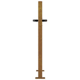 Cancello da Giardino 105x80 cm in Acciaio Corten