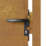 Cancello da Giardino 105x80 cm in Acciaio Corten