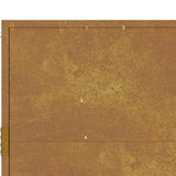 Cancello da giardino 100x75 cm in acciaio Corten