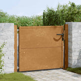 Cancello da giardino 100x100 cm in acciaio Corten