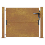 Cancello da Giardino 105x105 cm in Acciaio Corten
