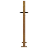 Cancello da Giardino 105x105 cm in Acciaio Corten
