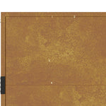 Cancello da Giardino 105x105 cm in Acciaio Corten