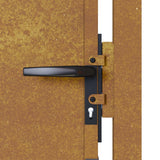 Cancello da Giardino 105x105 cm in Acciaio Corten