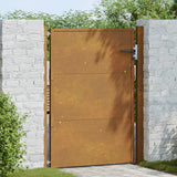 Cancello da giardino 105x130 cm in acciaio Corten