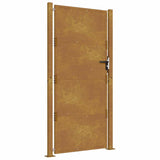 Cancello da Giardino 105x180 cm in Acciaio Corten