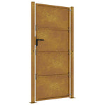Cancello da Giardino 105x180 cm in Acciaio Corten
