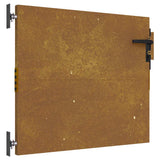 Cancello da giardino 85x150 cm in acciaio Corten con design ad albero