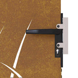 Cancello da Giardino 85x75 cm in Acciaio Corten Design Erba