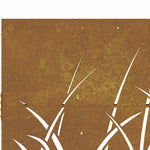 Cancello da Giardino 85x75 cm in Acciaio Corten Design Erba