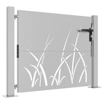 Cancello da Giardino 105x105 cm in Acciaio Corten Design Erba