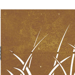 Cancello da Giardino 105x105 cm in Acciaio Corten Design Erba