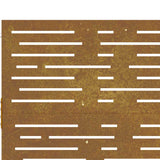 Cancello da Giardino 85x75 cm Acciaio Corten Design Quadrato