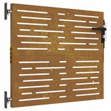 Cancello da Giardino 85x100 cm Acciaio Corten Design Quadrato