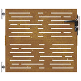 Cancello da Giardino 85x100 cm Acciaio Corten Design Quadrato