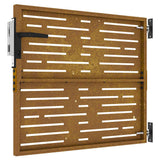 Cancello da Giardino 85x100 cm Acciaio Corten Design Quadrato
