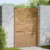 Cancello da Giardino 85x125 cm Acciaio Corten Design Quadrato