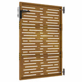 Cancello da Giardino 85x125 cm Acciaio Corten Design Quadrato