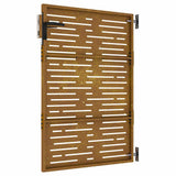 Cancello da giardino 85x125 cm in acciaio Corten design quadrato