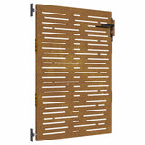 Cancello da giardino 85x150 cm in acciaio Corten design quadrato