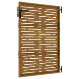 Cancello da giardino 85x150 cm in acciaio Corten design quadrato