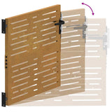 Cancello da Giardino 105x105 cm Acciaio Corten Design Quadrato