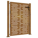 Cancello da Giardino105x155 cm Acciaio Corten Design Quadrato