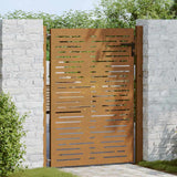 Cancello da giardino 100x150 cm in acciaio Corten design quadrato