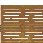 Cancello da Giardino105x155 cm Acciaio Corten Design Quadrato