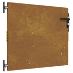 Cancello da Giardino 85x75 cm in Acciaio Corten