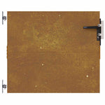 Cancello da Giardino 85x75 cm in Acciaio Corten