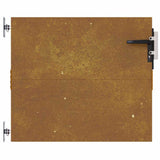 Cancello da Giardino 85x75 cm in Acciaio Corten