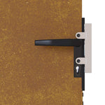 Cancello da Giardino 85x75 cm in Acciaio Corten