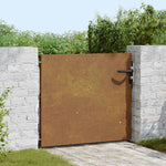 Cancello da Giardino 85x100 cm in Acciaio Corten