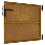 Cancello da Giardino 85x100 cm in Acciaio Corten